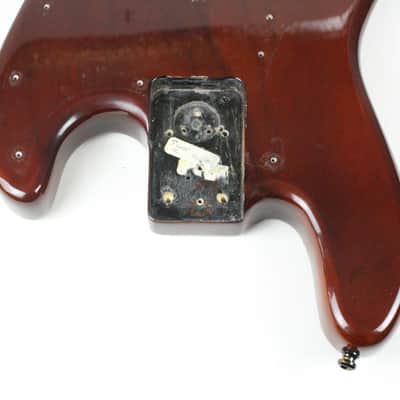1978 Fender Jazz Bass BODY Burgundy Red Walnut ASH 3-Bolt to 4-Bolt 1970's Vintage image 15