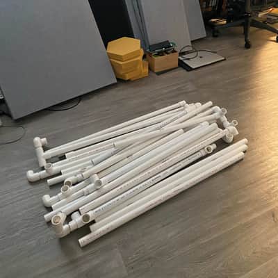 VocalBoothToGo 38" x 38" x 80" PVC Pipe DIY Vocal Booth Frame image 1