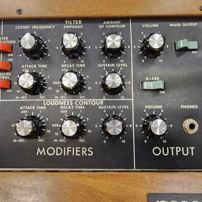 Moog Minimoog Model D 44-Key Monophonic Synthesizer 1971 - 1982 - Black / Wood image 11