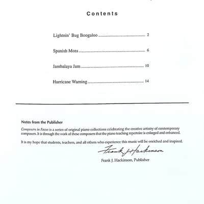 Sonatina of the South - Intermediate Solo Piano Book image 2