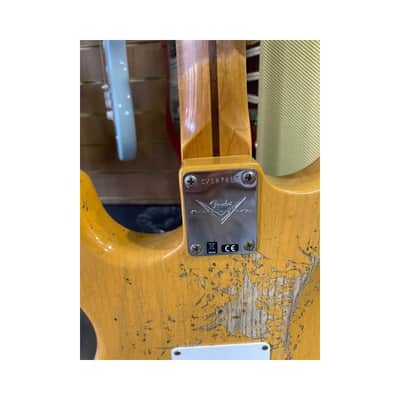 Fender Custom Shop 55 Stratocaster Heavy Relic Butterscotch blonde image 8