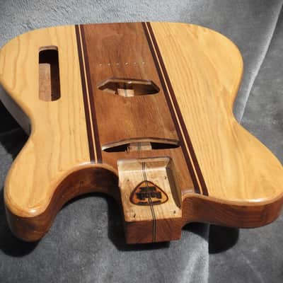 Babik Custom Telecaster Style body, Long board style, Ash on wormy butternut Light weight, Handmade 2026 image 15
