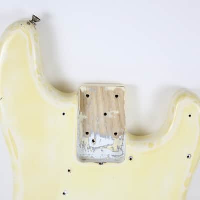 1976-1977 Vintage Fender Precision Bass Olympic White/Blonde ~Refin~ 4-Bolt BODY PBass 1970s USA image 2