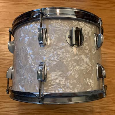 Ludwig Tom Drum 1976 13” x 9” - White Mother of Pearl image 4
