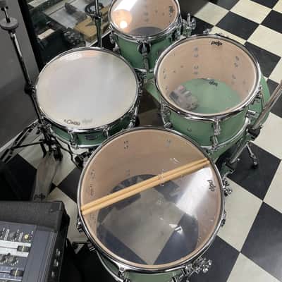 PDP Concept Maple 5-Piece Drum Kit With Stands Current - Mint Green image 2
