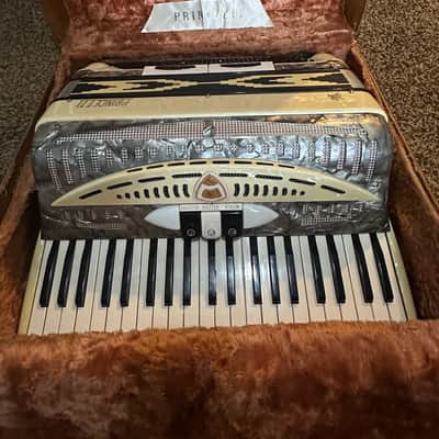 Vintage Princetti 120 Bass Accordion and Case image 1