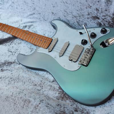 Build to Order GB Liuteria Traditional Strato Vegatrem pearl grey/green image 5