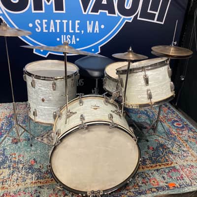 WFL - 1950s Buddy Rich, Super Classic 4-Piece Drum Set, Complete! 22", 16", 13", 5.5x14", WMP w/All Nickel Hardware and Stands. Immaculate! image 1