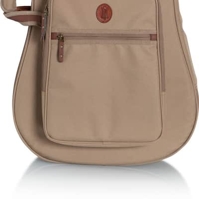 Levy's 200 Series Deluxe Dreadnought Acoustic Guitar Gig Bag, Tan image 2