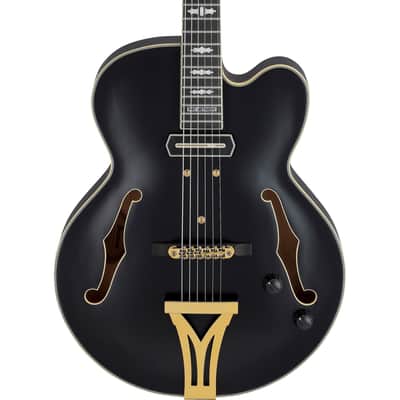 Ibanez PM3C Pat Metheny Signature Hollow Body Guitar w/ Hardshell Case - Black Low Gloss image 1