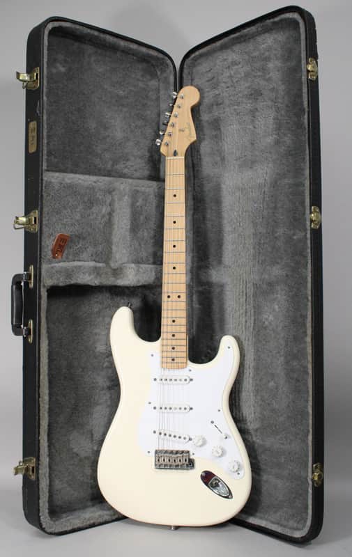 1996/2000 Fender Jimmie Vaughan Signature Tex Mex Stratocaster Olympic White w/HSC