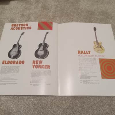 Vintage 1968 Gretsch Guitar, Bass, Amplifier Catalog! Rare, Original Case Candy, Paperwork! image 11