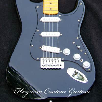 GILMOUR STYLE Mahogany Black S Style +7 Sound Switch+ Maple Neck w/Dual Action Truss Rod +Bridge Tone Control+TrebleBleed+Matched Custom Pickups+Leveled and Crowned Frets with Seymour Duncan SL59-1 Little 59 Humbucker Bridge Pickup+ Low Action Setup! image 2
