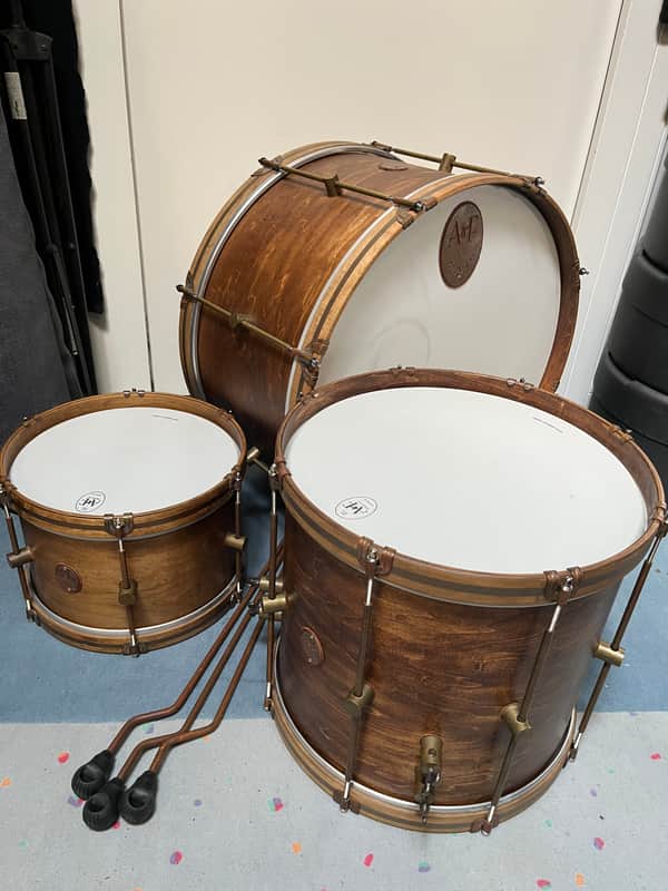 A&F Drum Co. Maple Field Shell Kit 24,13,16 - Whiskey Maple image 1