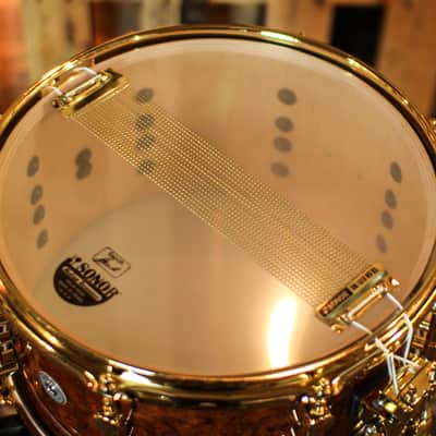 Sonor 13x7 Artist Maple Amboina High Gloss Snare Drum image 6