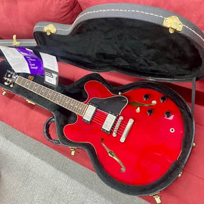 Gibson ESDT-335 Dot Reissue Semi-Hollow Body 2002 - Cherry w/ Case image 1