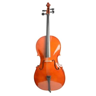 New Student Band Pure Sound Professional 4/4 Full Size Cello With Bow Rosin Case image 2