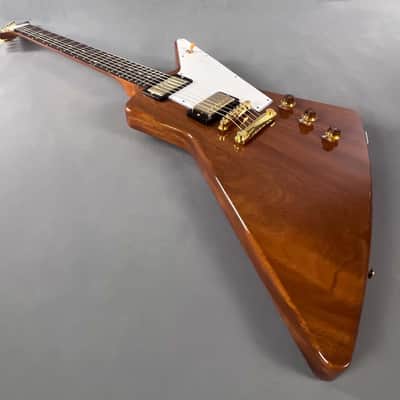 Immagine 2014 Gibson Custom Shop 1958 "Benchmark" Explorer Reissue – Natural Mahogany ~ Mint! - 9