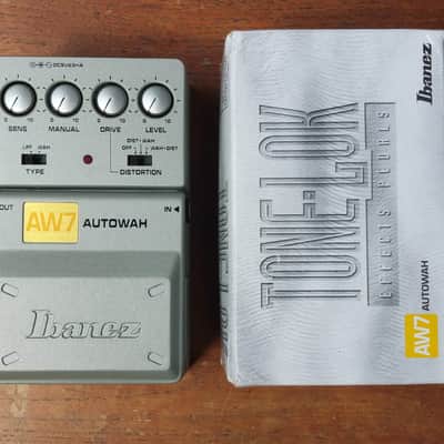 Ibanez AW7 Autowah [NOS - New Old Stock, with Box and Manual] 2002 - 2005 - Grey Silver image 5