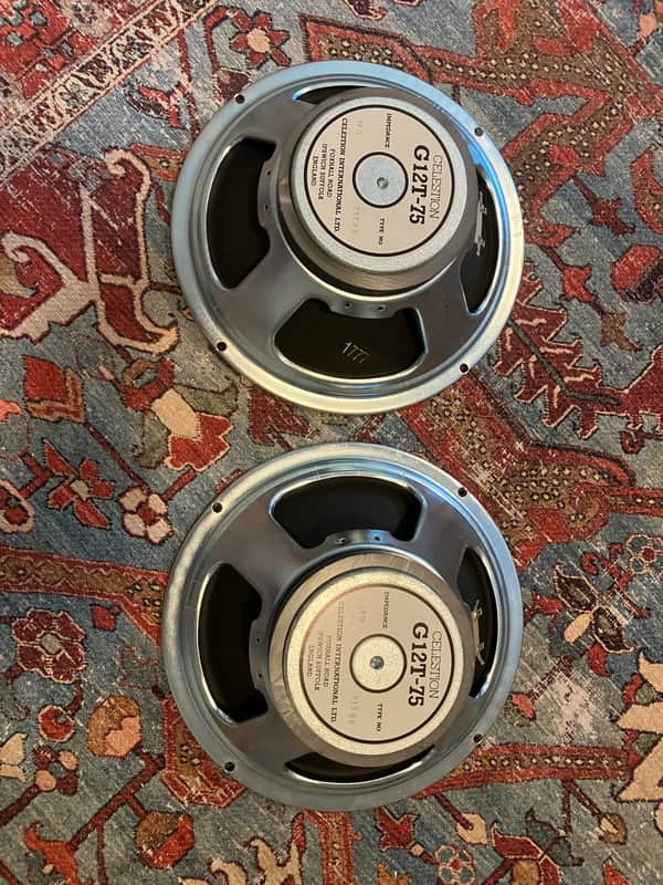 Celestion G12T-75 16ohm UK 1987 pair image 1