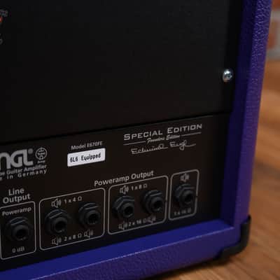 Engl Custom Shop Special Edition Founders Edition E670FE 5-Channel 100-watt all Tube Head with 6L6 Tubes Purple Bronco image 6