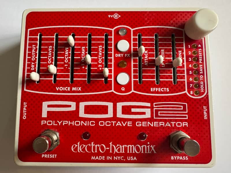 Electro-Harmonix POG2 Polyphonic Octave Generator 2009 - Present - Red / White image 1