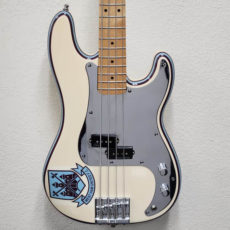 Fender Steve Harris Artist Series Signature Precision Bass 2015 - Present - Olympic White image 1