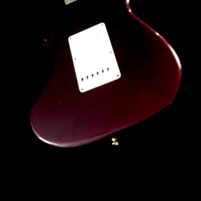 LEFTY! Custom Vintage Relic NOS Red Metallic ST72 Reverse Gold Hardware Gibson Conversion 24.75” Scale HSC image 18