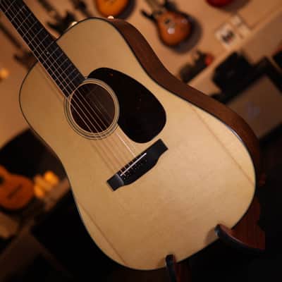 Martin D-18 Satin Standard Series Acoustic Guitar - Satin Natural with Aging Toner 7718 image 6