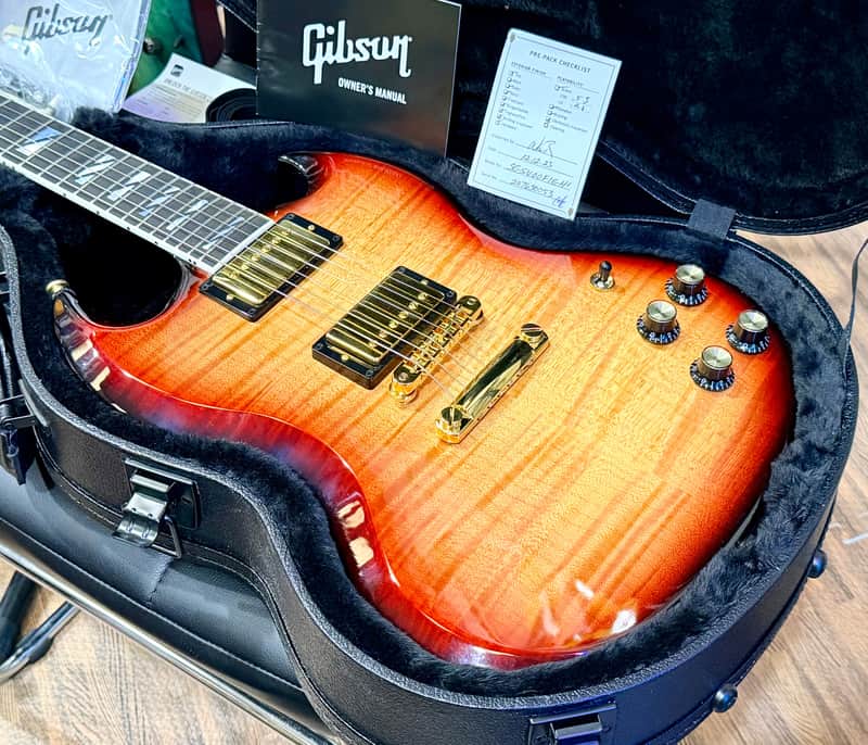 🔥MINT🔥 Gibson SG Supreme In Fireburst~ AAA Figured Top~ Gold Hardware 2023 USA