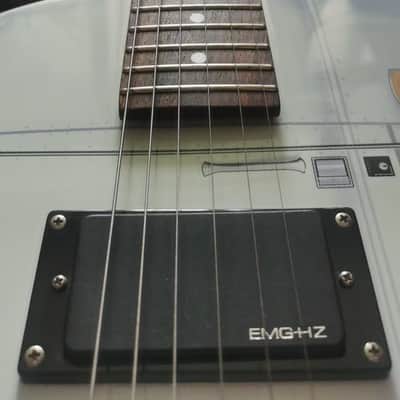 DEMO VIDEO Epiphone Airscreamer (US Customers Tax included in shipping price) 2003 - Metallic Silver with Airstream Graphic image 2
