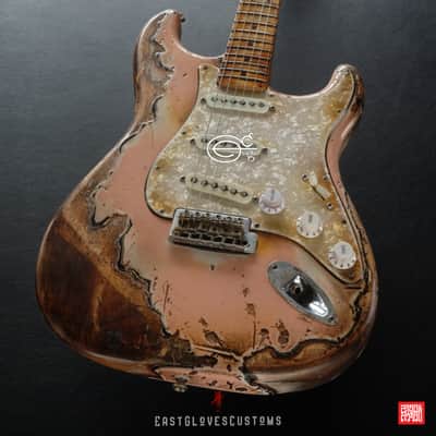 Fender Stratocaster 60th Anniversary Shell Pink Heavy Aged Relic by East Gloves Customs image 3