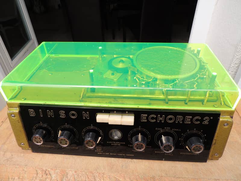 capot plexi Binson Echorec jaune fluo image 1