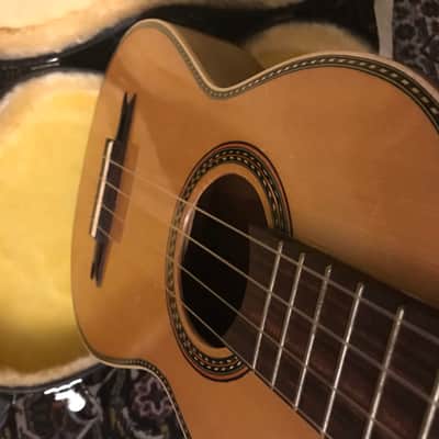 Requinto Jarocho 4-String veracruz guitar,  spruce top mahongany w/ hard shell case, Candelas / Degado ?, Guitarra de son image 11