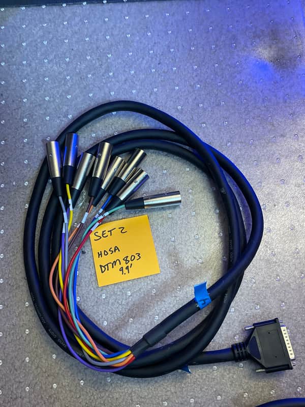 Hosa DTM803 DTM-803 DB25 to XLR Male - 3 Meter 2010s - Set 2 - (Combined shipping for 2 or more) image 1
