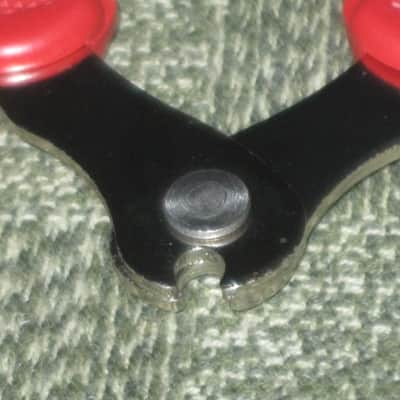 new old stock open package A+ D'Addario / Planet Waves 1st ver Pro-Winder RED String Winder & Cutter & Bridge PIn Puller, has different handle design than current DP0002 model,  from 2000s - for guitars, banjos, ukuleles, and mandolins image 19