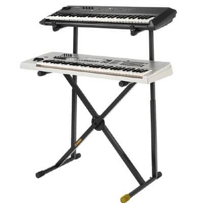 Hercules 2-Tier X Type Keyboard Synthesiser Stand image 2