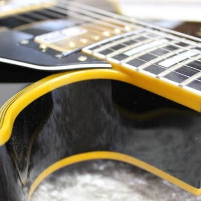 ESP Edwards E-LP-130ALC 2015 Black, Les Paul Custom type, MIJ, Duncan PUs, Nitrocellulose Lacquer image 10