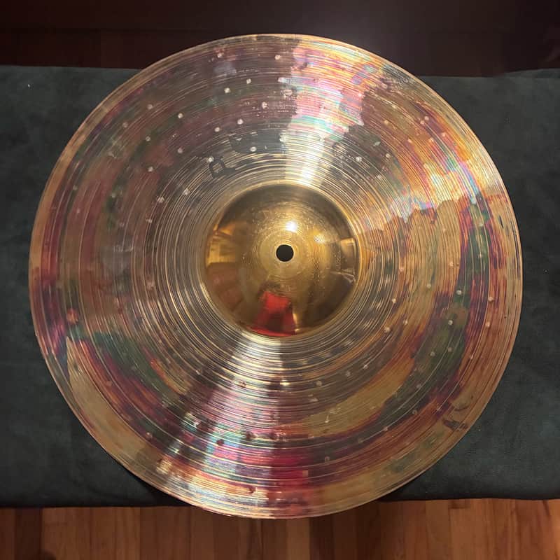 Buffalo Cymbalsmiths 15.75" Tricked up Patina Crash image 1