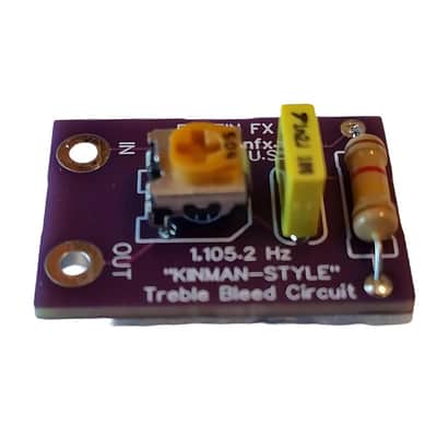 Boffin FX Kinman-Style Adjustable Treble Bleed (1,105 Hz Purple) - For Strat, Tele & Single Coils image 6
