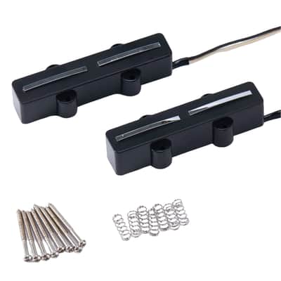 1 Set Ceramic Double Blades Jazz Bass Style Pickups image 1