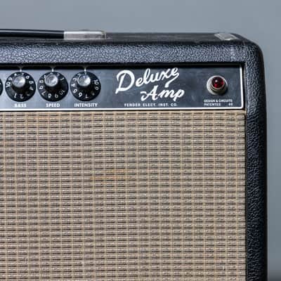Fender Pre-CBS Deluxe Non Reverb AB763 Blackface 1964, Black image 4