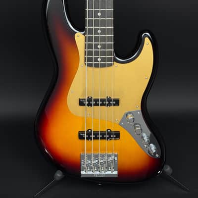 2025 Fender American Ultra II Jazz Bass V - Ultraburst image 2