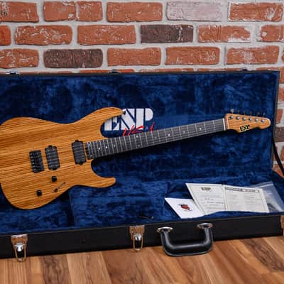 ESP USA Custom Shop M-II HT Zebra Wood Top Natural 2020 w/OHSC image 2