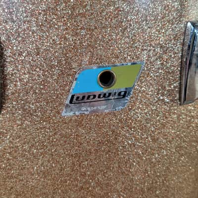 Ludwig Pro Beat Floor Tom 16" x 16" 1976 - Champagne Sparkle image 5