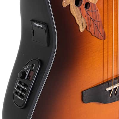Ovation CE44-1 Celebrity Elite Mid-Depth Acoustic Electric Guitar, Sunburst image 7