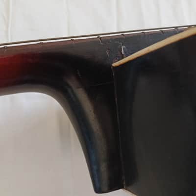Unknown 1930's Vintage Archtop, probably German / Schonbach made. Archtop probably 1930's - Red / dark sunburst image 11
