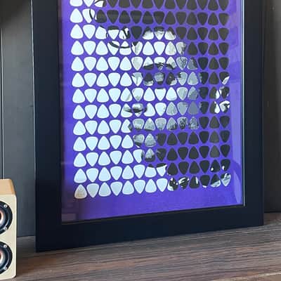 Framed Prince Guitar Pick Artwork By Mark Mayz image 2