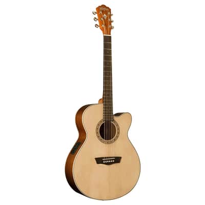 Washburn WG7SCE Harvest Series Grand Auditorium Cutaway Solid Spruce Top Mahogany Neck Acoustic-Electric Guitar image 1