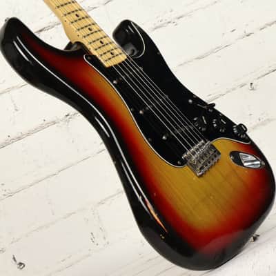 1977 Fender Stratocaster Sunburst Electric Guitar w/ Original Case image 12